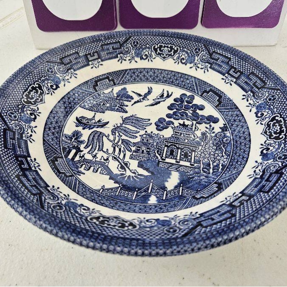 Blue and White Porcelain Churchill Soup Bowl